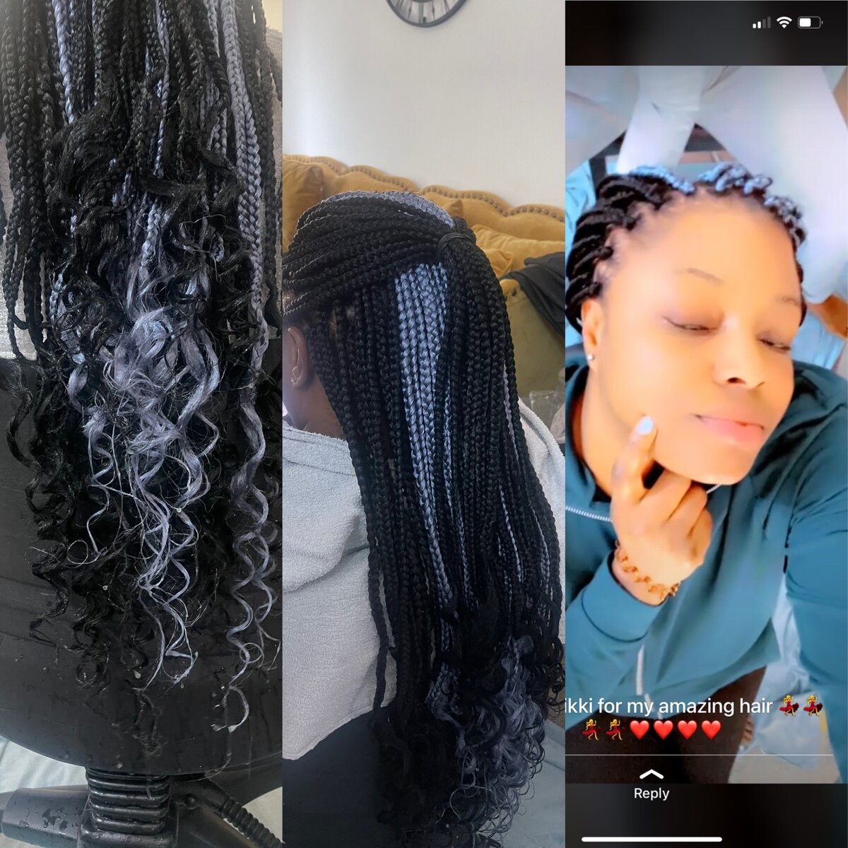 Big Braids with Curls by Adorable Look mobile braiding salon in Coventry